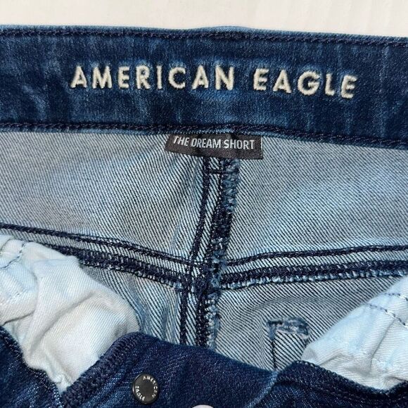 American Eagle Outfitters The Dream Short Midi ladies size 6 Jean Shorts Button - Picture 4 of 12